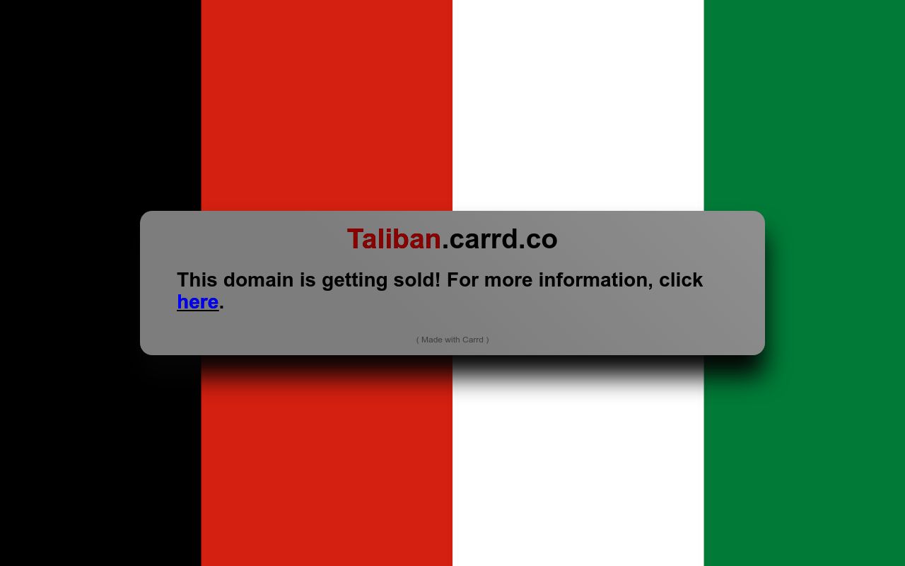 Carrd profile picture for @taliban